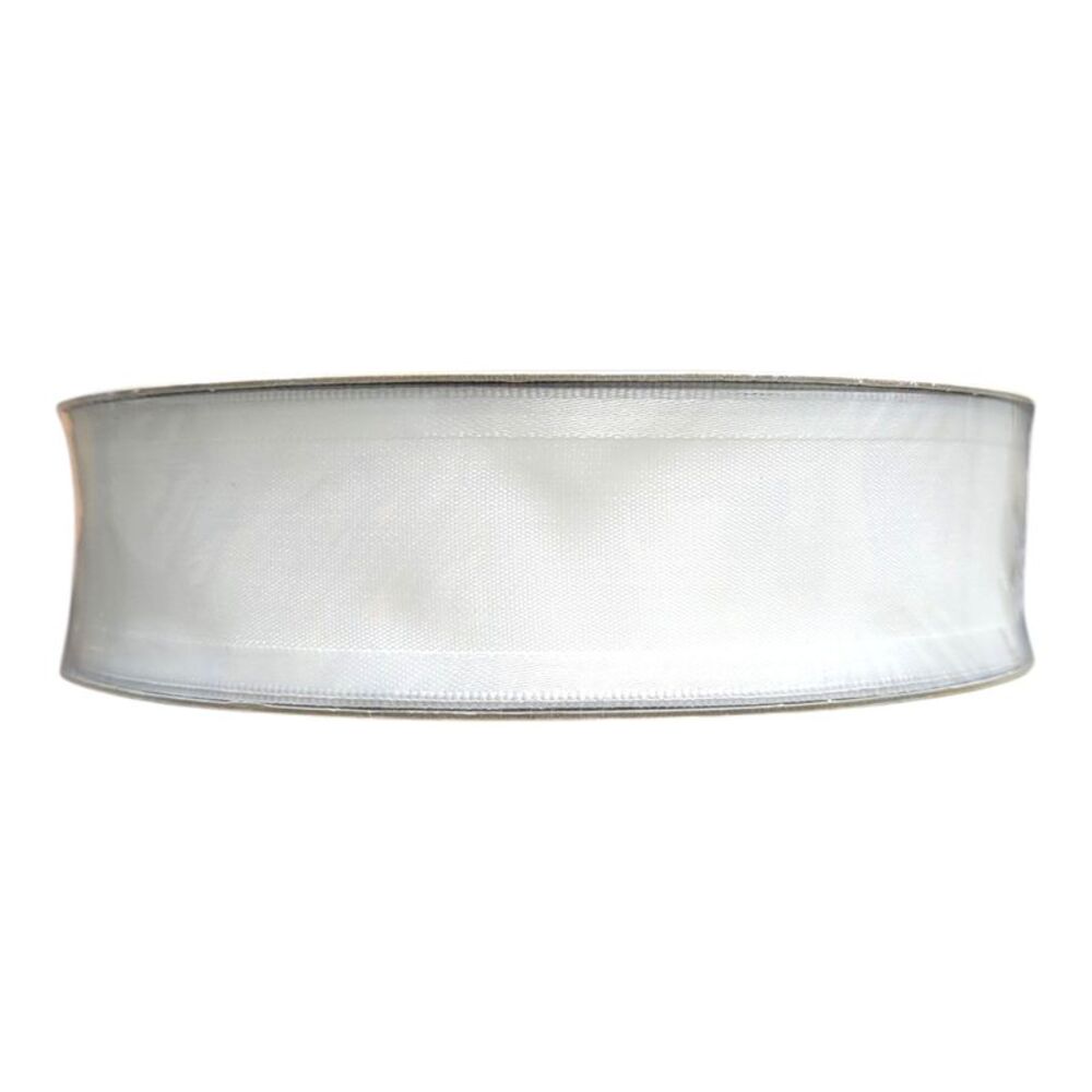 Member's Mark Wired Edge Premium Spring Ribbon, 1.5in Wide x 50yds - White